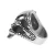 Prstan ETNOX - Skull - SR1427