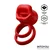 InToYou Bittey Biting & Vibrating Mouth Cockring Red