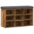 Klupa za cipele staro drvo 82x32x50 cm konstruirano drvo