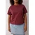 Trendyol Curve Ženska majica Tbbss25Bf00061, Bordo