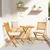 Vidaxl Vrtnik Bistro Set 3 szt. Rjava Masiven les akacije