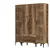 Hanah Home Kumsal PTP Walnut Garderober
