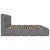 Tapacirani Krevet Cloudy 180/200 cm , siva