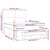 vidaXL vidaXL Box spring postelja z vzmetnico krem 140x190 cm blago, (20894256)