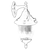 Lessentiel Maison Spoljna zidna lampa BAP-68186-BSY-M4, 50 cm, IP65, E27, 40W, Crna
