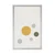 Plakat minimalistična drevesa s krogi - 20x30 silver