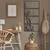WallXpert metalni zidni ukras 5391, gole grane drveta u 4 vertikalno složena panela, 50 x 100 cm, crni