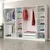 Hanah home Ormar Kale 270x210x52cm Belo-Crni
