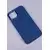 Satin ovitek iPhone 14 Plus - temno moder