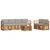 Set vanjskih sofa s jastukom 7 pcs Prirodna i svijetlo siva