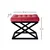 Atelier del Sofa Tabure 50x42x40cm, Crno-Crveno