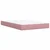 Vidaxl Box spring postelja z vzmetnico roza 120x200 cm žamet