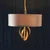 Endon 95212 - Luster na lancu 3xE27/10W/230V, prečnik 60 cm, siva/mesing