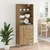 Highboard s ladicama Umjetnički hrast 69,5 x 32,5 x 180 cm
