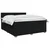 vidaXL Postelja boxspring z vzmetnico Črna 140 x 200 cm Blago