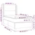 Krevet box spring s madracem LED tamnoplavi 80 x 200 cm baršun