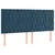 Box spring postelja z vzmetnico temno modra 180x200 cm žamet