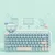 INF 84-tipkovna retro tipkovnica — Dual-mode Bluetooth in 2.4G, tiha, (5000310570)
