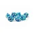 Kockice Chessex - Festive Mega-hedral - Waterlily & White (7)
