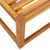 Vidaxl Vrtna miza 65x65x29 cm trden akacijev les