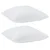 Jastuk s jastukom 2 pcs Bijelo 41 x 40 x 20 cm Poliester