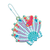 Janod Atelier Creative Set Midi bleščice slike s kristali Magic Ocean od 7 let