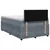 vidaXL Postelja boxspring z vzmetnico Temno siva 120 x 200 cm Žamet