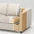 VIMLE Sofa 4-sed i lenjivac, Gunnared zagasitosiva