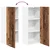 vidaXL Viseča omarica Riga Star les 40 x 31 x 100 cm Konstruiran les