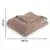 Rjava odeja iz mikropliša 130x170 cm Aspen – Tiseco Home Studio