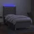shumee Box spring postelja z vzmetnico LED sv. siva 100x200 cm blago