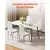 VEVOR Set jedilnih stolov 6 kosov 465x405x97 cm bela