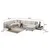 Atelier del Sofa Ugaona garnitura Loop 9 Bela