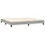 Vidaxl Box spring postelja z vzmetnico LED sv. siva 200x200 cm blago