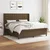 Vidaxl Box spring postelja z vzmetnico temno rjava 160x200 cm blago