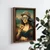 WallXpert uramljena MDF slika NAL140-70, Mona Liza sa kačketom, naočarima i krofnom, 50 x 70 cm