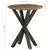 Vidaxl Stranska mizica 48x48x56 cm trden predelan les