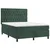 Vidaxl Box spring postelja z vzmetnico temno zelena 140x200 cm žamet