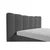 MID.YOU OBLAZINJENA POSTELJA 140 cm x 200 cm , les, tekstil, leseni material antracit
