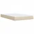 vidaXL Postelja boxspring z vzmetnico Krem 120 x 200 cm Blago
