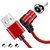 shumee Koanni 3-v-1 magnetni kabel 2 m za iPhone TYPE-C Micro USB