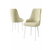 HANAH HOME Set 4 stolice Trex Cream White