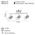 Opviq Luster Oktano-51-13, O6, 12cm, IP20 Srebrne boje