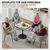 Homestar Jedilna miza 70x70x76 cm bela