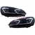 VW GOLF 6 2008-2012 FAROVI ZATAMLJENI SA MOTOROM ZA PODEŠAVANJE FAROVA GOLF 7.5 LOOK-SET 2KOM