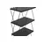 Hanah Home Polica 48x165x31cm Antracit