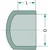 Granit Lepljeni čep PVC-U DN 25 notranji premer 32 mm 22 mm PN 16 bar za cev