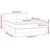Vidaxl Box spring postelja z vzmetnico krem 140x200 cm blago