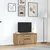 TV ormarić s LED svjetlima artisan hrast 100x41x50 cm