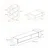 Hanah Home Set TV Komoda i klub sto Orah